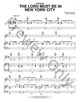 (I Guess) The Lord Must Be In New York City piano sheet music cover
